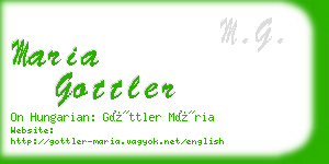 maria gottler business card